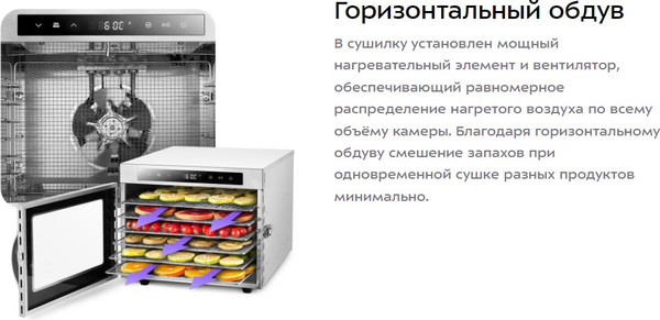 Сушилка для овощей и фруктов Kitfort КТ-1983