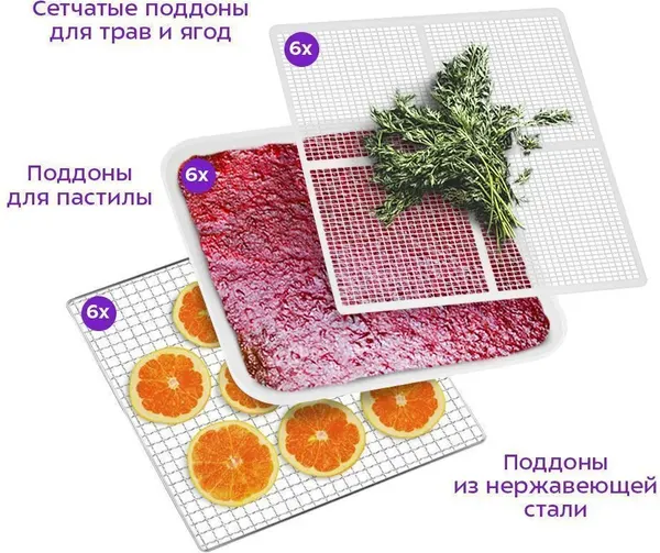 Сушилка для овощей и фруктов Kitfort КТ-1983