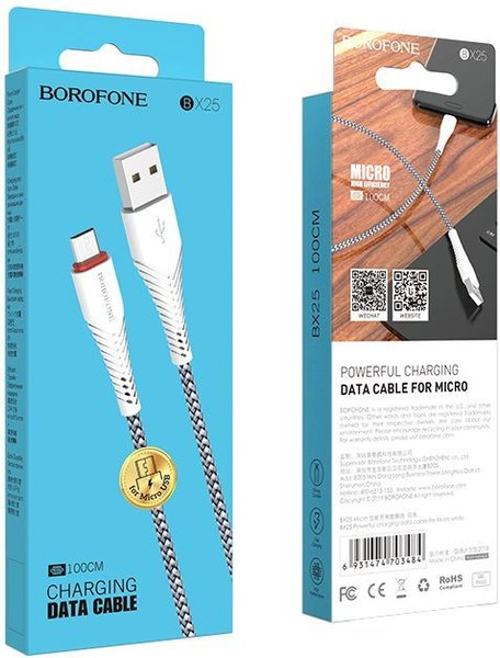 Кабель Borofone BX25 Micro