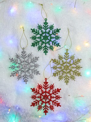 Набор елочных игрушек Miland Ажурные снежинки / НУ-8319