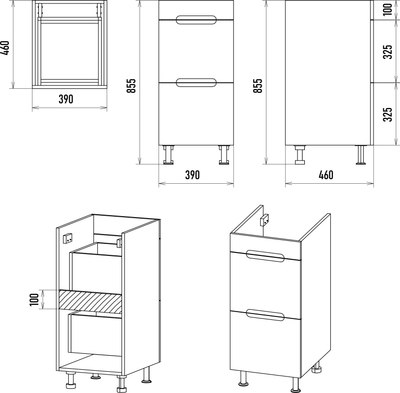 Тумба с умывальником Misty Байкал 40 / Э-Бай06040-022Я+5212100