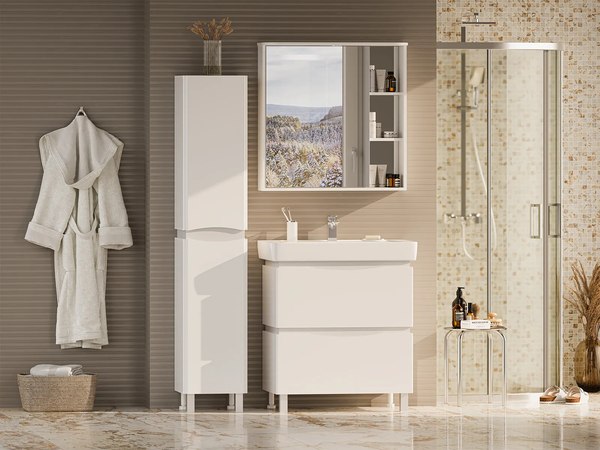 Тумба с умывальником Misty Венера 80 / П-Внр01080-012Я+192185