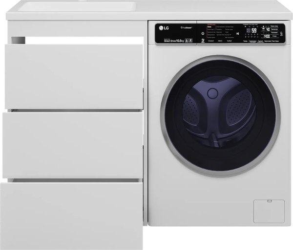 Тумба с умывальником Brevita Grafit 60 / GRA-01060-023Я+5216120