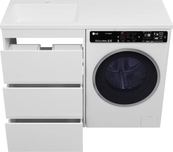 Тумба с умывальником Brevita Grafit 60 / GRA-01060-023Я+5216120