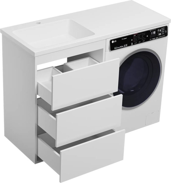 Тумба с умывальником Brevita Grafit 60 / GRA-01060-023Я+5216120