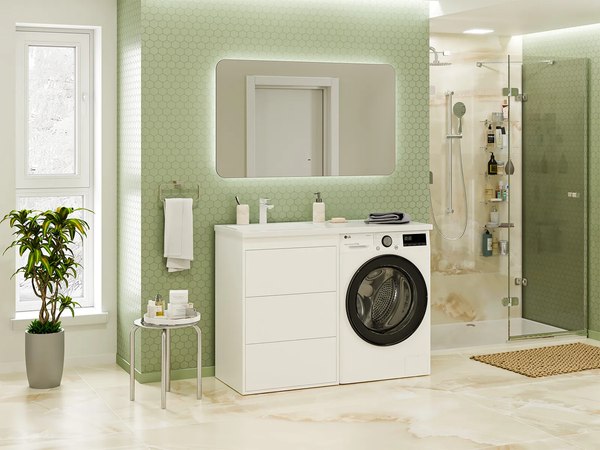 Тумба с умывальником Brevita Grafit 60 / GRA-01060-023Я+5216120