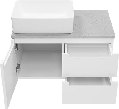 Тумба под умывальник Misty Cargo 80 / CAR-01080-011П2Я+MA01-80К