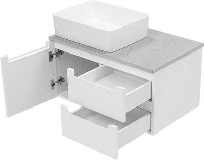 Тумба под умывальник Misty Cargo 80 / CAR-01080-011П2Я+MA01-80К