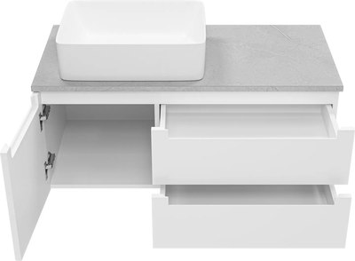 Тумба под умывальник Misty Cargo 100 / CAR-01100-011П2Я+MA01-100К