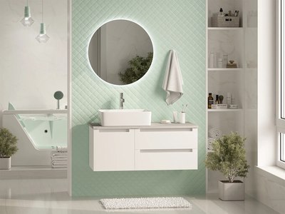 Тумба под умывальник Misty Cargo 100 / CAR-01100-011П2Я+MA01-100К