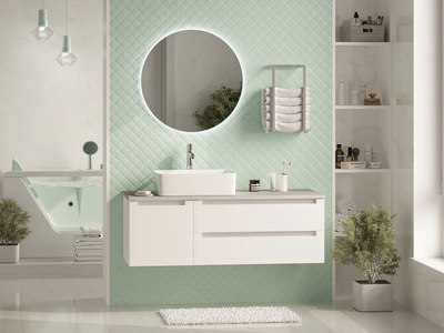 Тумба под умывальник Misty Cargo 120 / CAR-01120-011П2Я+MA01-120К