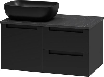 Тумба под умывальник Misty Cargo 80 / CAR-01080-021П2Я+VS03-80К - фото