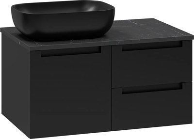 Тумба под умывальник Misty Cargo 80 / CAR-01080-021П2Я+VS03-80К