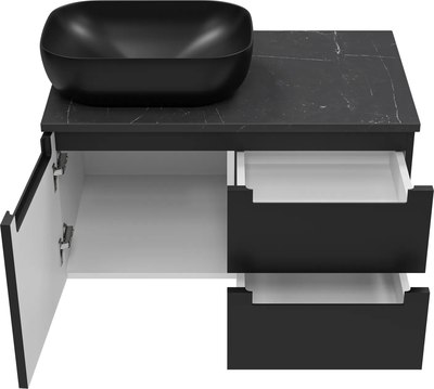 Тумба под умывальник Misty Cargo 80 / CAR-01080-021П2Я+VS03-80К