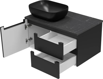 Тумба под умывальник Misty Cargo 80 / CAR-01080-021П2Я+VS03-80К