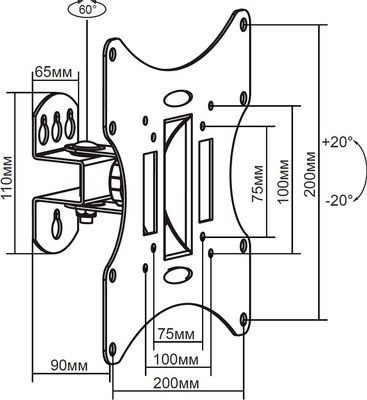 Кронштейн для телевизора Baff BS 13-43A