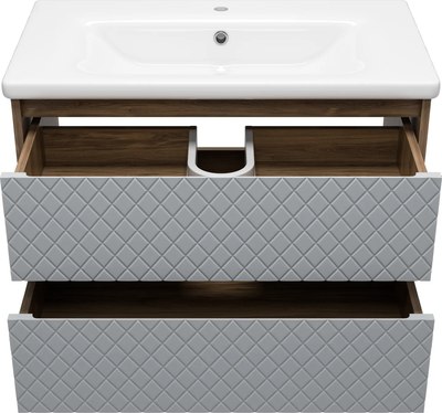 Тумба с умывальником Brevita Chester 80 / CHE-09080-49502Я+13080-KL