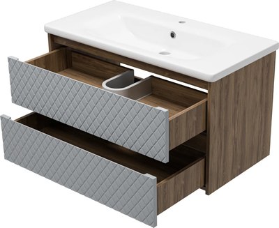 Тумба с умывальником Brevita Chester 90 / CHE-09090-49502Я+13090-KL