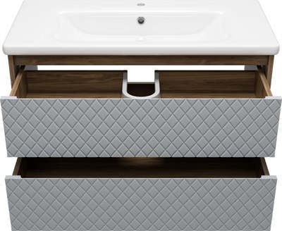 Тумба с умывальником Brevita Chester 90 / CHE-09090-49502Я+13090-KL