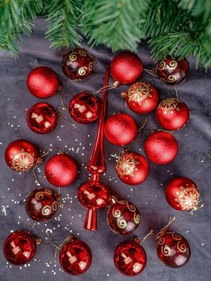 Набор шаров новогодних Miland С верхушкой / НУ-3606