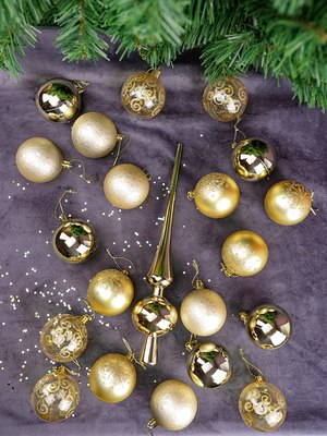 Набор шаров новогодних Miland С верхушкой / НУ-3607