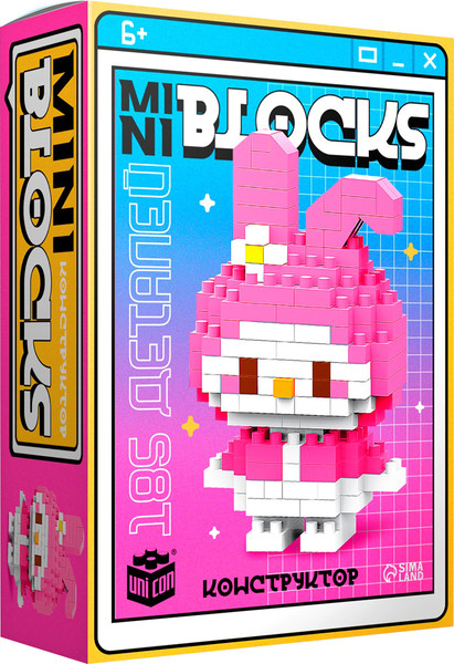 Микроконструктор Unicon Mini Blocks. Зайчик 1308-15 / 10620375 - фото