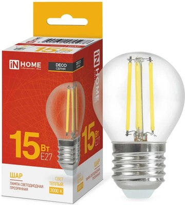 Лампа INhome LED-Шар-deco / 4690612055978 - фото