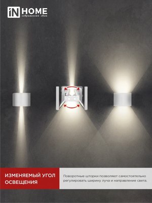 Бра уличное INhome ДБУ DOT-R15W / 4690612055510