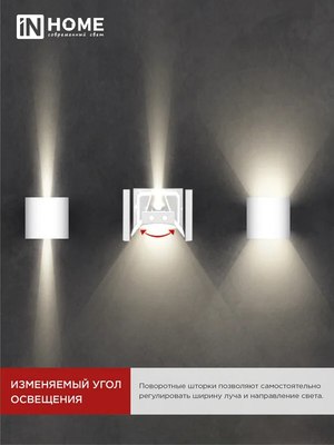 Бра уличное INhome ДБУ DOT-S12W / 4690612055503