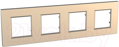 Рамка для выключателей и розеток Schneider Electric Unica MGU6.708.56 - фото
