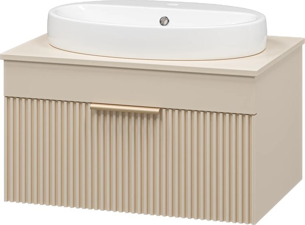 Тумба с умывальником Brevita Enfida 70 / ENF-06070-0341Я+0116 - фото