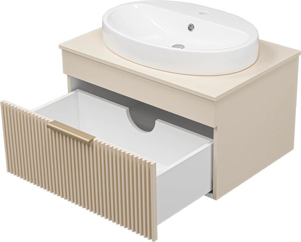 Тумба с умывальником Brevita Enfida 70 / ENF-06070-0341Я+0116