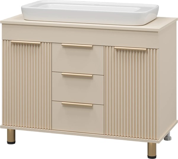 Тумба с умывальником Brevita Enfida 100 / ENF-06100-0343Я+0117 - фото