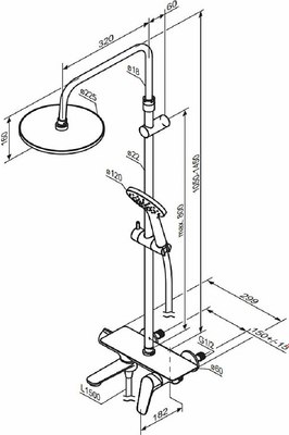 Душевая система Damixa Jupiter 977730000