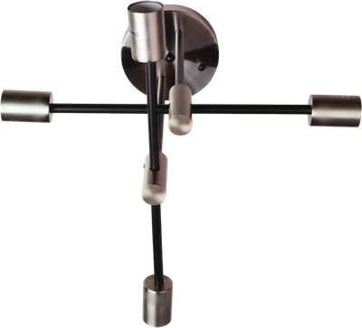 Потолочный светильник Mirastyle BL-4658/4 SN+BK - фото