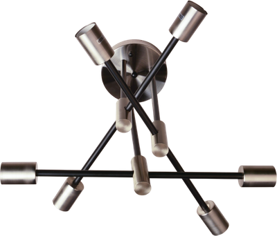 Потолочный светильник Mirastyle BL-4658/6 SN+BK - фото