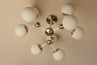 Потолочный светильник Mirastyle BL-8255/9 SN+WT