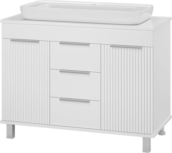 Тумба с умывальником Brevita Enfida 100 / ENF-06100-0143Я+0117 - фото