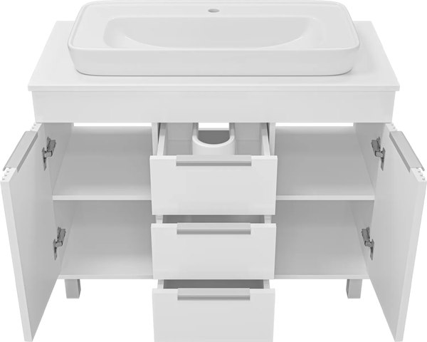 Тумба с умывальником Brevita Enfida 100 / ENF-06100-0143Я+0117