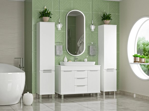 Тумба с умывальником Brevita Enfida 100 / ENF-06100-0143Я+0117