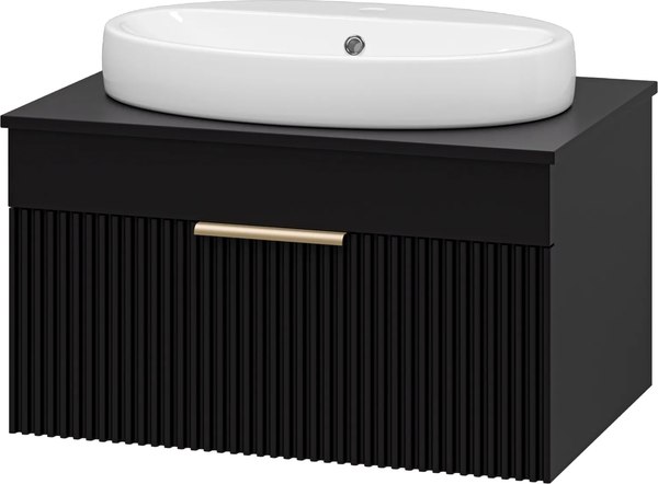 Тумба с умывальником Brevita Enfida 70 / ENF-06070-0241Я+0116 - фото