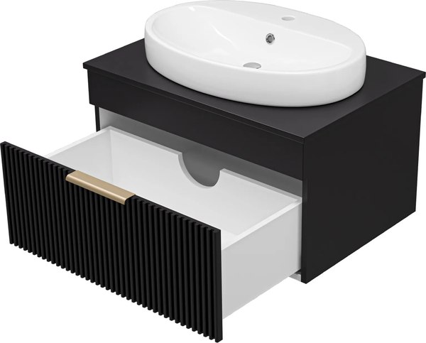 Тумба с умывальником Brevita Enfida 70 / ENF-06070-0241Я+0116