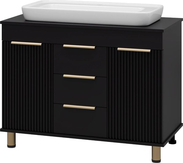 Тумба с умывальником Brevita Enfida 100 / ENF-06100-0243Я+0117 - фото