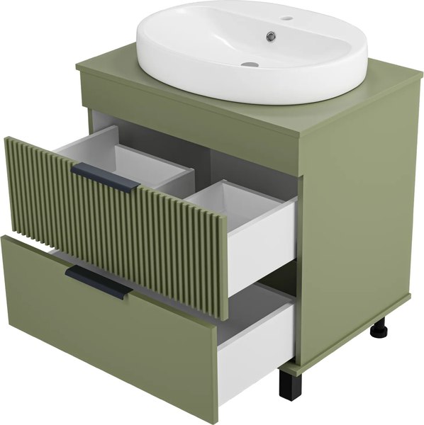 Тумба с умывальником Brevita Enfida 70 / ENF-06070-0842Я+0116