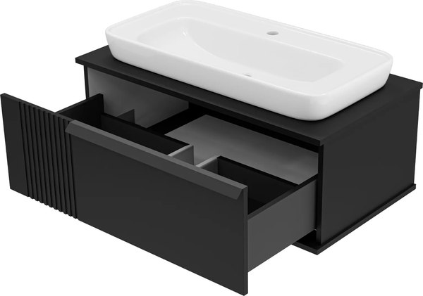 Тумба с умывальником Brevita Savoy 90 / SAV-09090-0301Я+0117