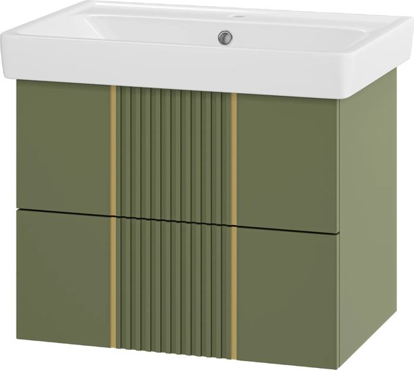 Тумба с умывальником Brevita Vega 70 / VEG-09070-0802Я+191645 - фото