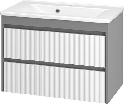 Тумба с умывальником Misty Balaton 80 / BAL-06080-01-012Я+5003800 - фото