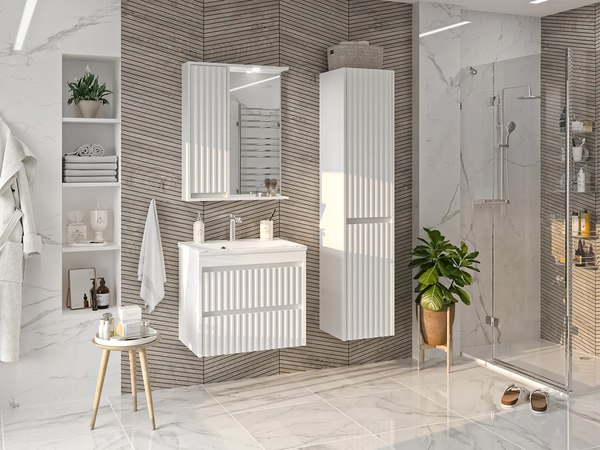 Тумба с умывальником Brevita Balaton 65 / BAL-06065-01-01П2Я+5001650