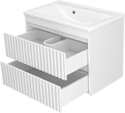 Тумба с умывальником Brevita Balaton 75 / BAL-06075-01-01П2Я+5002750