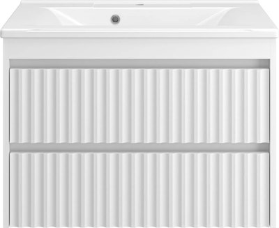 Тумба с умывальником Misty Balaton 80 / BAL-06080-01-01П2Я+5003800 - фото